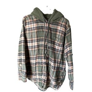American Eagle Cozy Cabin Oversized Flannel Size Large
